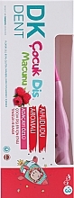 Зубна паста "Малина" + рожева щітка - Dermokil DKDent (toothpaste/50ml + brush/1pcs) — фото N1