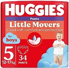 Духи, Парфюмерия, косметика Трусики-подгузники Pants 5 Boy, 12-17 кг, 34 шт - Huggies