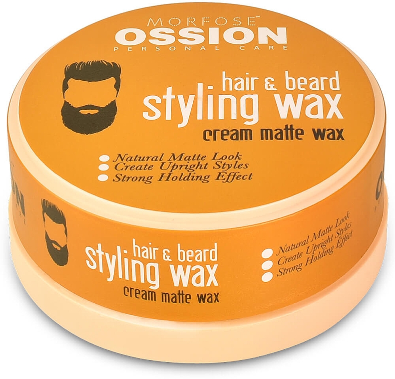Воск для укладки волос и бороды - Morfose Ossion Cream Matte Styling Wax For Hair & Beard — фото N1