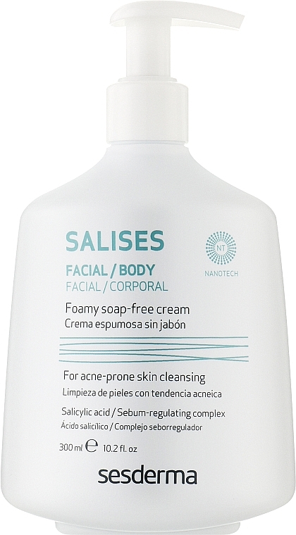 Пенящийся крем для умывания - SesDerma Laboratories Salises Foamy Soap-Free Cream — фото N3