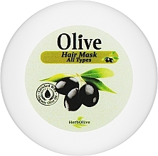 Парфумерія, косметика Маска для волосся з олією оливи - Madis HerbOlive Olive Oil Hair Mask All Hair Types (міні)