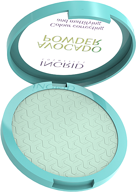 Пудра для обличчя з авокадо - Ingrid Cosmetics Avocado Powder Colour Correcting And Mattifying — фото N2