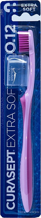 Зубна щітка "Extra Soft 0.12" м'яка, рожева - Curaprox Curasept Toothbrush — фото N1