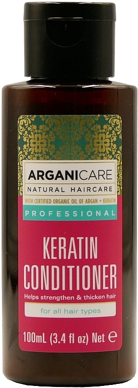 Натуральний кондиціонер для волосся з кератином - Arganicare Hair Conditioner with Keratin — фото N1