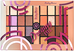 Духи, Парфюмерия, косметика УЦЕНКА Палетка теней для век, 32 оттенка - Ruby Rose Eyeshadow Palette Dreamy Eyes *