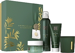 Набор - Rituals The Ritual of Jing Medium Set 2024 (sh/foam/200ml+candle/140g+b/cr/100ml+b/scrub/125g) — фото N1