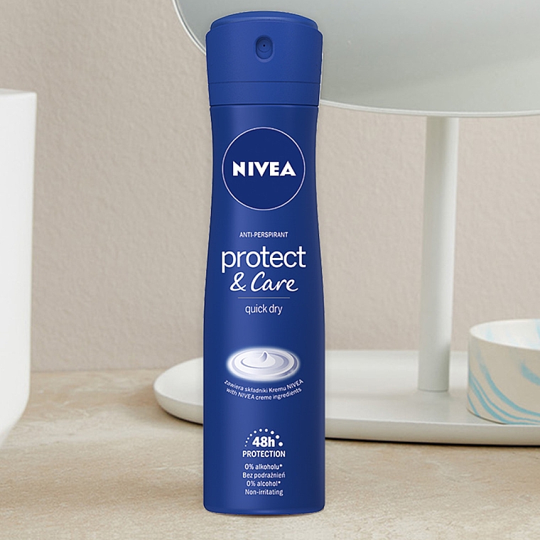 Дезодорант спрей жіночий "Захист і турбота" - NIVEA Protect & Care Anti-Perspirant — фото N6