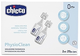 Сольовий розчин для промивання носа в ампулах по 2 мл - Chicco Physio Clean — фото N2