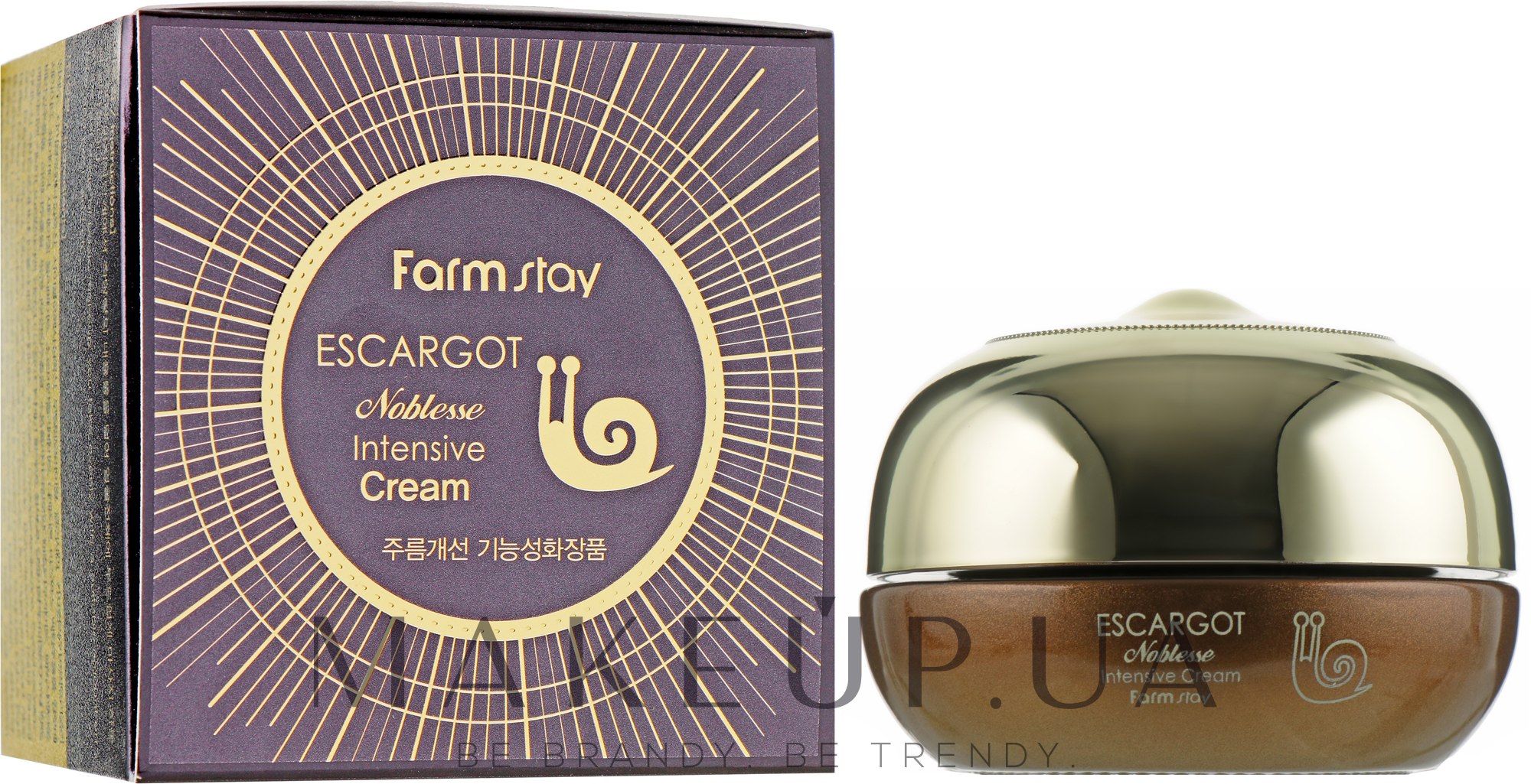 Крем для обличчя, з екстрактом короліського равлика - FarmStay Escargot Noblesse Intensive Cream — фото 50ml