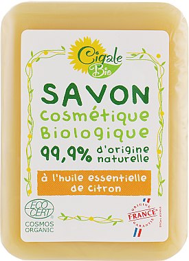Мило підбадьорливе з гліцерином та олією лимона - La Cigale Bio Soap