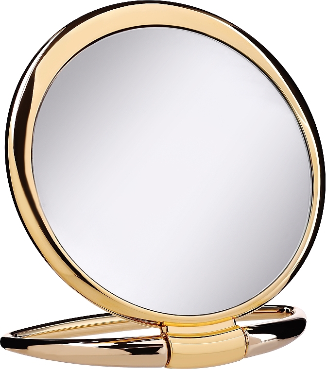 Дзеркало настільне AU443.3, діаметр 17 см, золотисте - Janeke Table Mirror Gold — фото N1