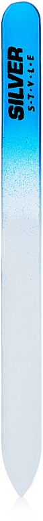 Пилочка для ногтей хрустальная, SPH-14, голубая - Silver Style