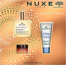 Набір - Nuxe Huile Prodigieuse (dry oil/50ml + lip balm/15g + f/cr/30ml) — фото N1