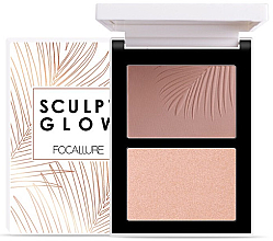 Духи, Парфюмерия, косметика УЦЕНКА Палетка для скульптурирования - Focallure Sculpt & Glow Palette *