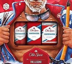 Духи, Парфюмерия, косметика Набор - Old Spice Whitewater (deo/70ml + sh/gel/250ml + deo/spray/150ml)