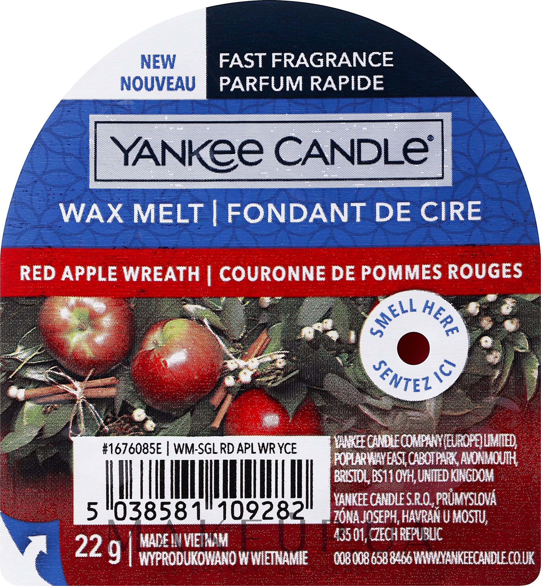 Ароматический воск - Yankee Candle Red Apple Wreath — фото 22g