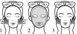 Двокомпонентна маска для очищення обличчя - Double Dare OMG! 2in1 Kit Detox Bubbling Microfiber Mask — фото N3