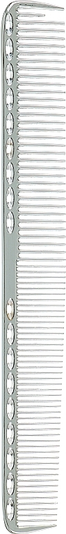 Гребінець для підстригання, 600012, комбінований, 21 см - Tico Professional Metal Silver — фото N1