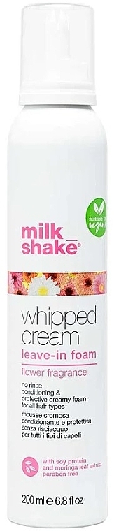 Несмываемая пена для волос с цветочным ароматом - Milk_Shake Whipped Cream Leave-In-Foam Flower Fragrance — фото N1