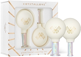 Скляні банки для масажу обличчя, шиї та зони декольте - Crystallove Glass Facial Cupping Set — фото N1