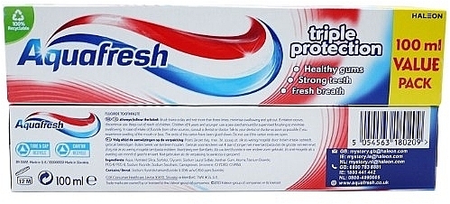 Зубная паста - Aquafresh Toothpaste Triple Protection — фото N2