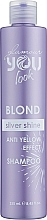 Шампунь от желтизны - You look Glamour Professional Silver Shine Shampoo — фото N1
