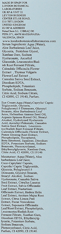 Набір - London Botanical Laboraries Hyaluronic + CBD Dream Gift Set (f/cr/50ml + eye/cr/20ml + serum/30ml) — фото N3