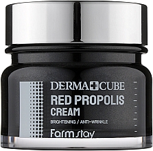 Парфумерія, косметика Живильний крем для обличчя з прополісом і гібіскусом - FarmStay Derma Cube Red Propolis Cream