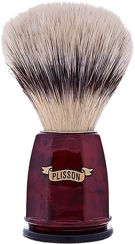 Помазок для гоління, волоський горіх - Plisson Russian Grey Faceted Brush — фото N1