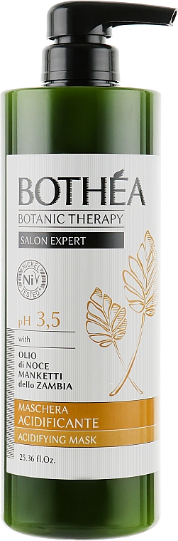 Маска для волос окисляющая на основе масла ореха Манкетти - Bothea Botanic Therapy Acidifying Mask pH 3.5 — фото N1