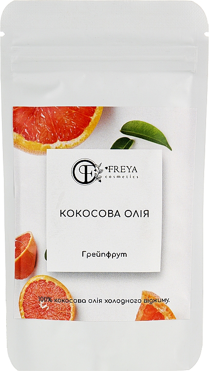 Кокосовое масло "Грейпфрут", дой-пак - Freya Cosmetics