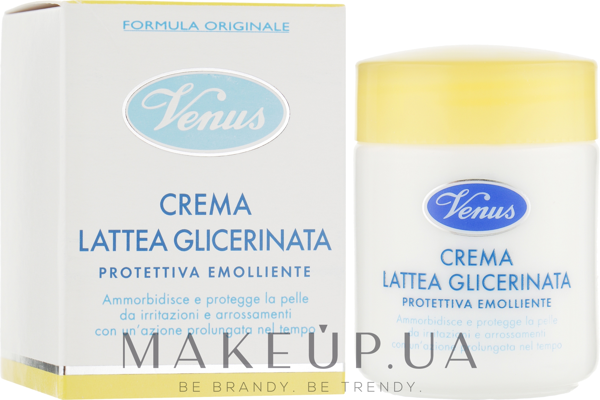 Захисний, пом'якшувальний гліцериновий молочний крем для обличчя - Venus Crema Lattea Glicerinata — фото 50ml
