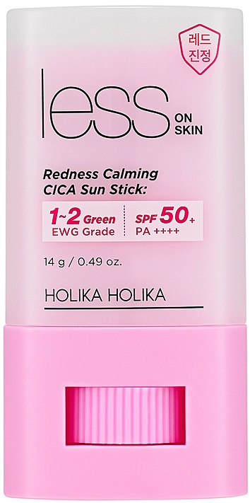 Солнцезащитный стик - Holika Holika Less on Skin Redness Calming CICA Sun Stick SPF50+ — фото N1