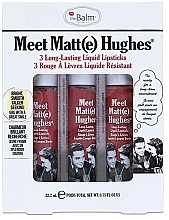 Духи, Парфюмерия, косметика Набор матовых помад для губ - The Balm Meet Matte Hughes Kit (lipstick/3x7.4ml)