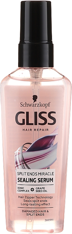 Сироватка для пошкодженого волосся з посіченими кінчиками - Schwarzkopf Gliss Hair Repair Split Ends Miracle Sealing Serum