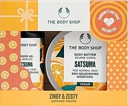 Парфумерія, косметика Набір - The Body Shop Zingy & Zesty Satsuma Treats (sh/gel/60 ml + b/butter/50ml)