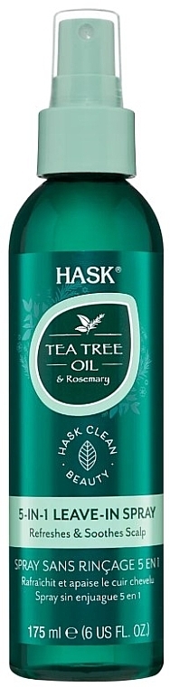 Освежающий несмываемый спрей с маслом чайного дерева и розмарином - Hask Tea Tree Oil & Rosemary Invigorating Leave-In Spray — фото N1