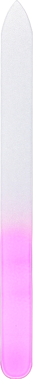 Стеклянная пилочка для ногтей с неоновым принтом, малиновая - Tools For Beauty Nail File Neon Color Glass — фото N1