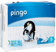 Экологические подгузники детские "Junior", размер 5, 11-25 кг, 36 шт. - Pingo — фото N1