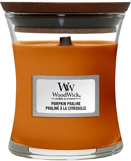 Ароматическая свеча в стакане - Woodwick Pumpkin Praline Scented Candle — фото N1