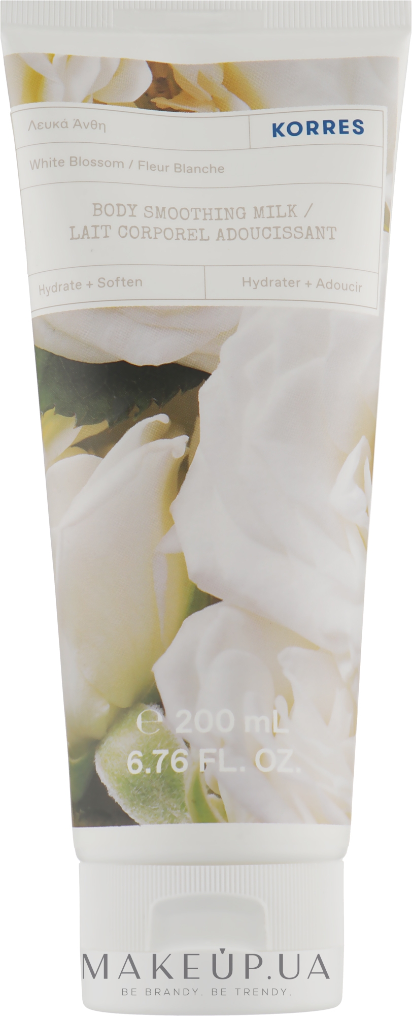 Молочко для тела "White Blossom" - Korres White Blossom Body Smoothing Milk — фото 200ml