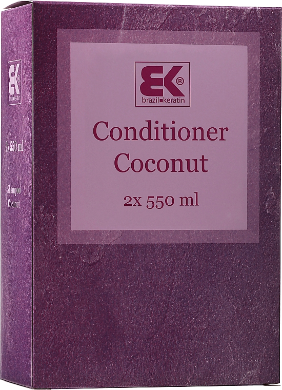 Набір - Brazil Keratin Intensive Coconut Conditioner Set (h/cond/550mlx2) — фото N1