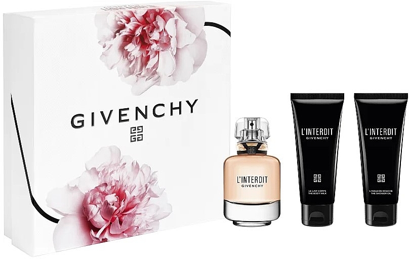 Givenchy L’Interdit - Набір (edt/80ml + sh.oil + bodymlk) — фото N1