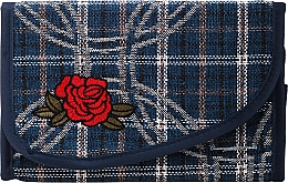 Духи, Парфюмерия, косметика Косметичка "Rose", 95818, темно-синяя - Top Choice