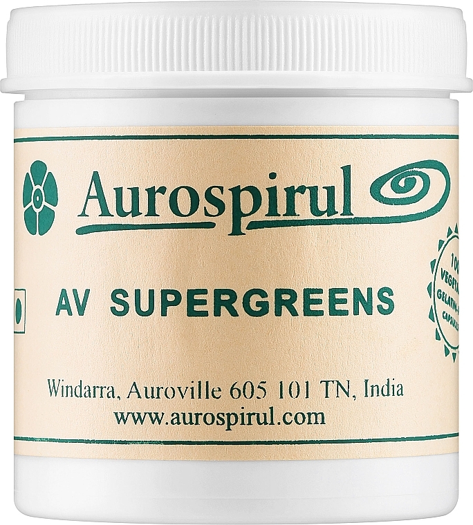 Харчова добавка, капсули "AV SuperGreens" - Moma Aurospirul AV SuperGreens — фото N1