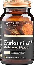 Дієтична добавка куркуми, 60 шт. - Doctor Life Kurkumina x10 — фото N1