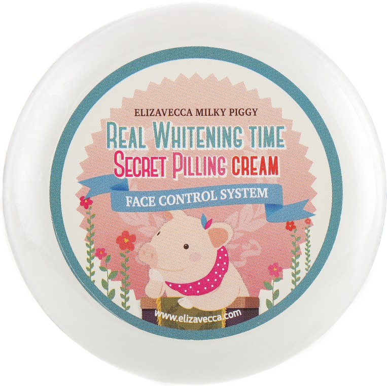 Пилинг-крем для лица от пигментных пятен - Elizavecca Face Care Milky Piggy Real Whitening Time Secret Pilling Cream — фото N2