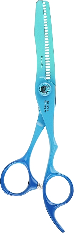 Ножницы для стрижки волос - Olivia Garden PowerCut Rainbow Blue 628 — фото N1