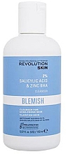 Гель для умывания с салициловой кислотой и цинком - Revolution Skincare Blemish 2% Salicylic Acid & Zinc BHA Cleanser — фото N1