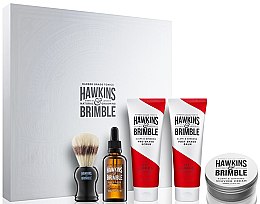 Духи, Парфюмерия, косметика Набор, 5 продуктов - Hawkins & Brimble Men Gift Set 